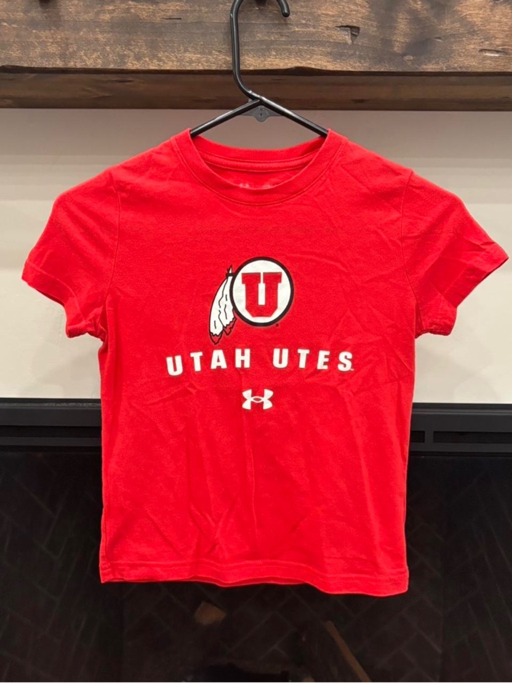 Under Armour Red Utah Utes Kids Short Sleeve Tee